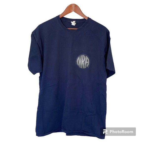 NRA Blue S/S T-Shirt Men's Size XL Some Things are Not Negotiable 2013 - Picture 1 of 14